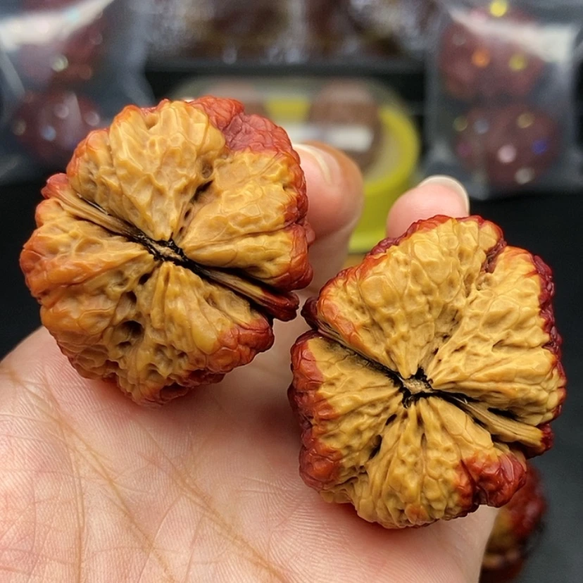 【闪购商品】把件文玩核桃40尺蝴蝶蟾