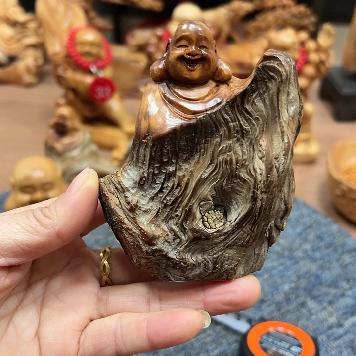 柏木太行崖柏手把摆件