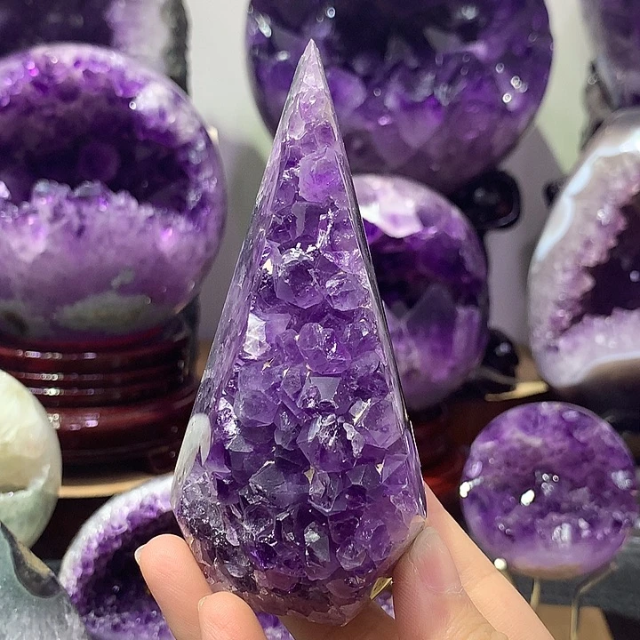 未镶嵌珠宝半成品紫晶