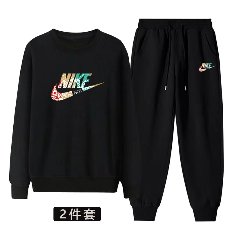 商场捡漏春秋冬季时尚卫衣长裤男士两件套百搭休闲情侣运动套装