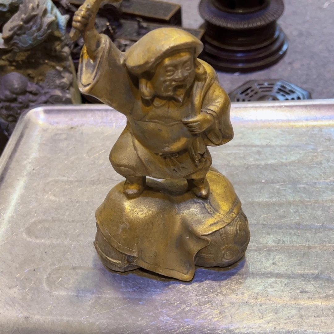 九***极黄铜摆件工艺品黄铜