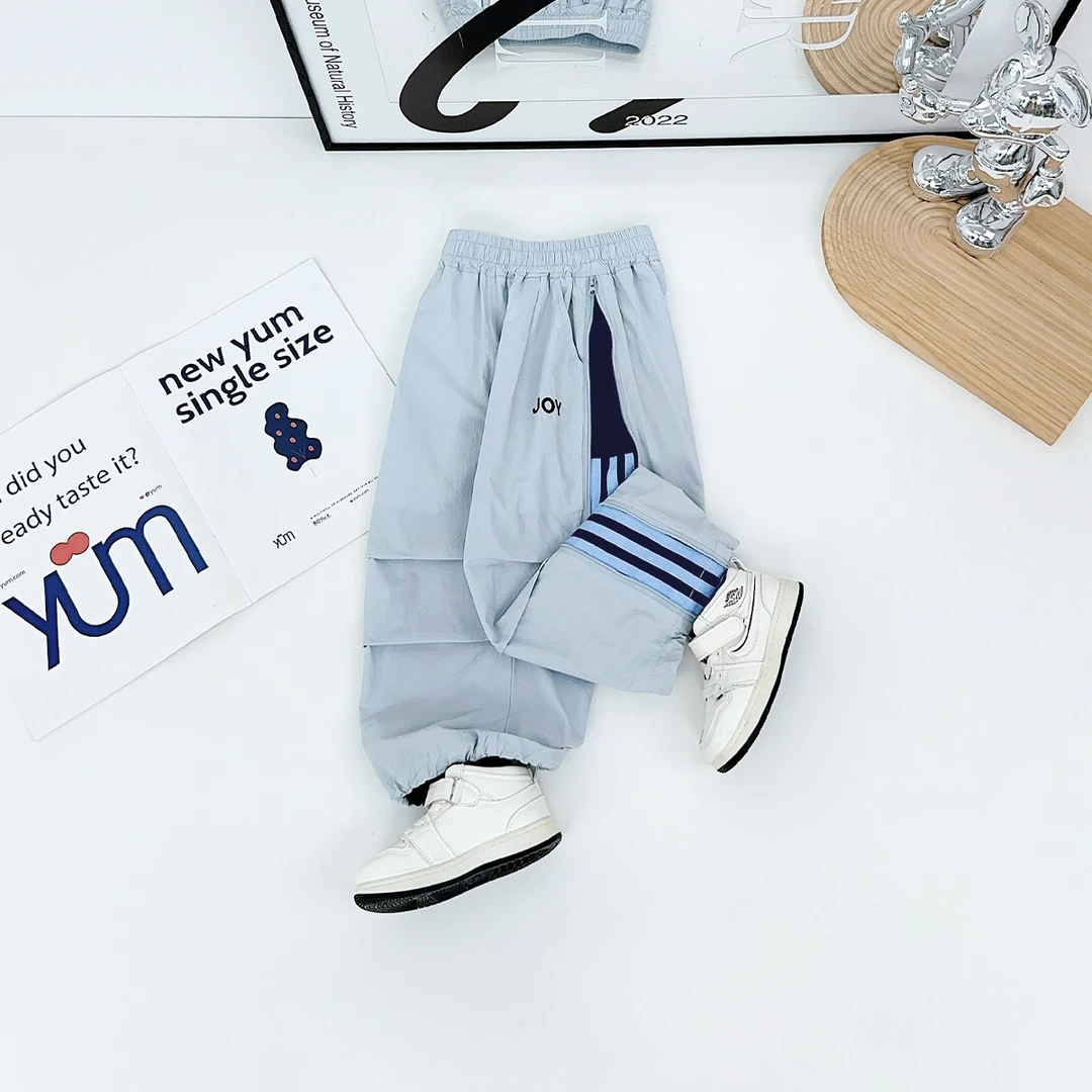 儿童长裤夏装薄款男童装休闲裤子宽松夏季 FB25222 悠悠童话童装