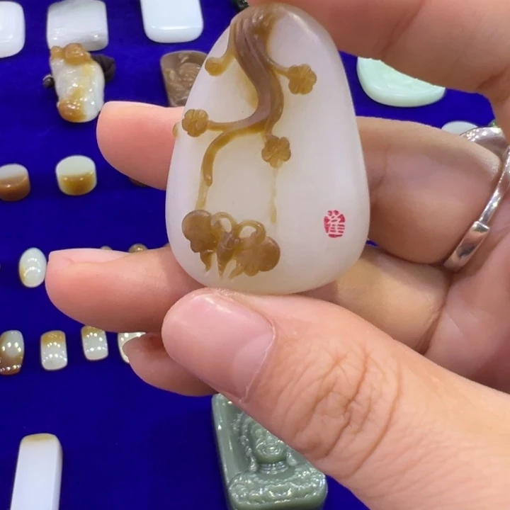 和田玉未镶嵌吊坠(不含链)