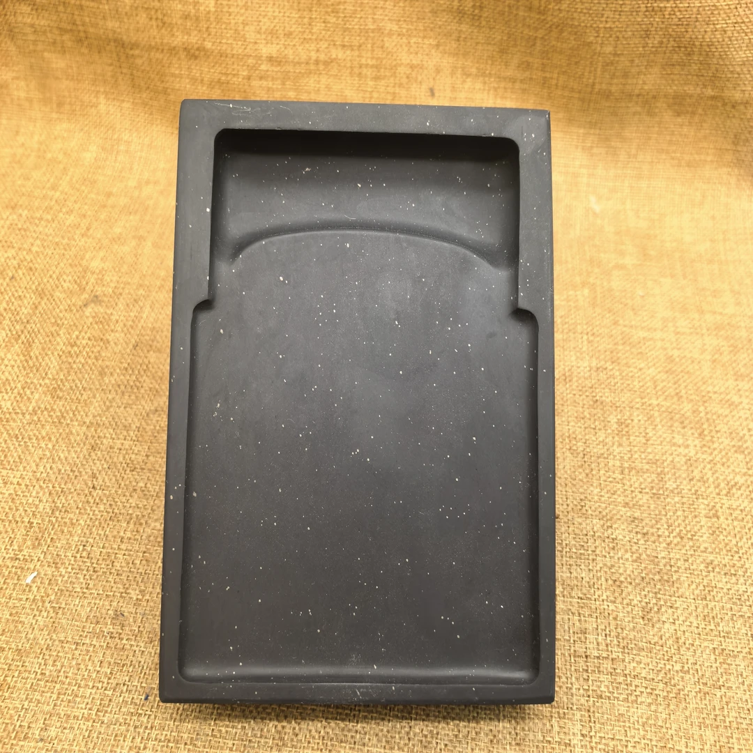 歙砚高档八寸门字金星砚台配实木盒送礼收藏实用