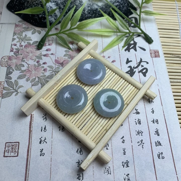 翡翠平安扣FL02@CP多样性发其一配绳