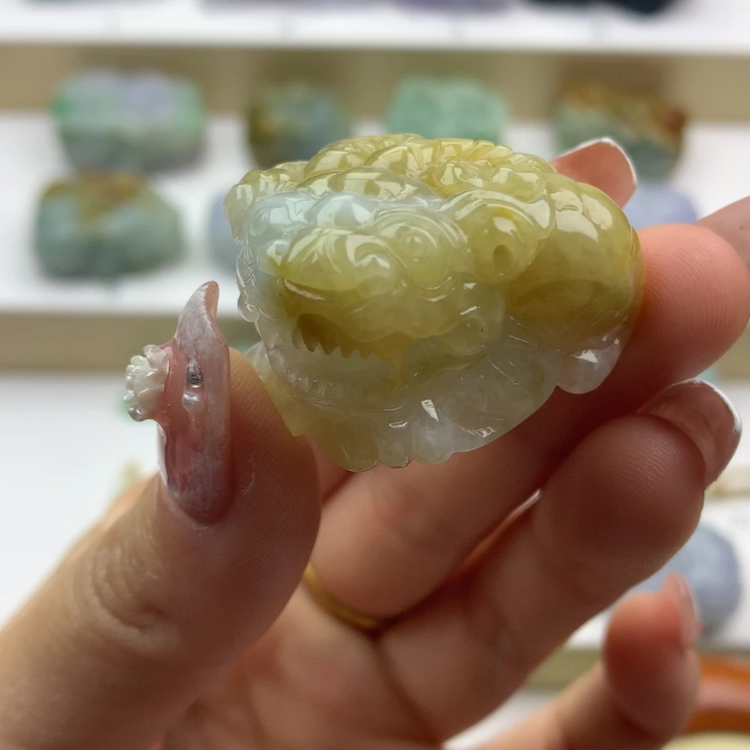 翡翠吊坠(不含链)未镶嵌天然缅甸翡翠A货貔貅