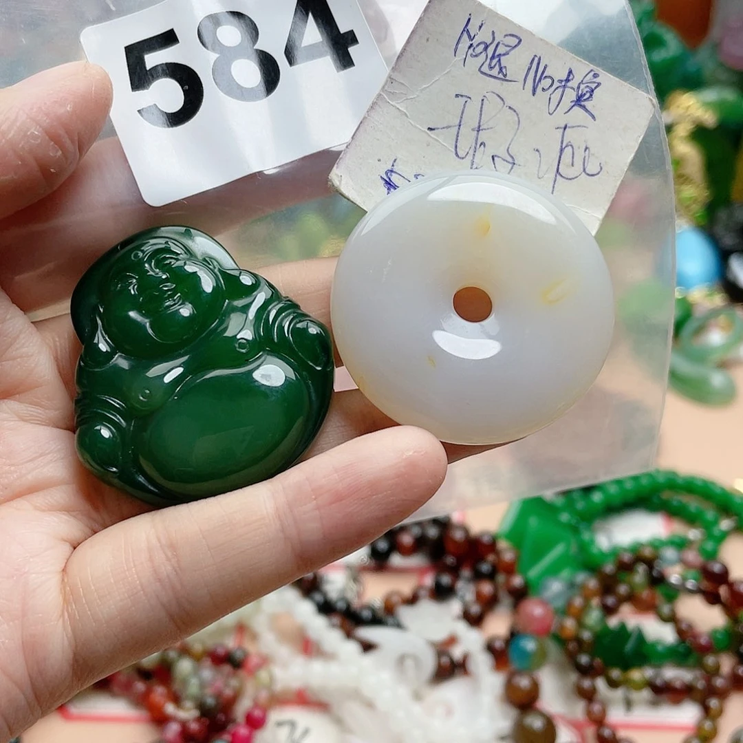 合金颈饰玛瑙/玉髓浅**然