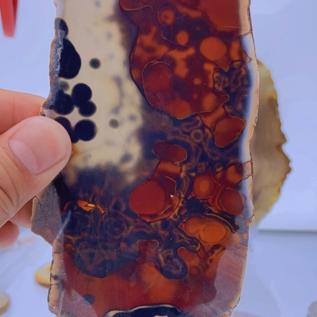 玛瑙/玉髓吊坠(不含链)未镶嵌石***饼