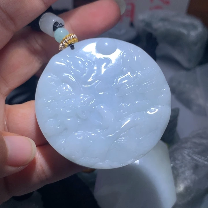 颈饰未镶嵌翡翠保真天然A货翡翠