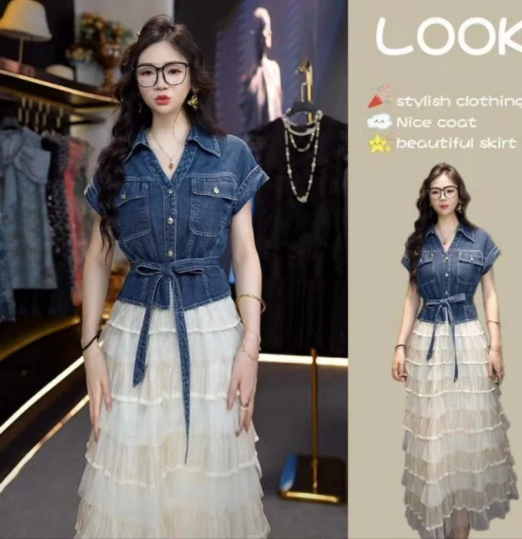 2 十三行夏季法式小个子套装裙   单件 时尚气质高级感女装