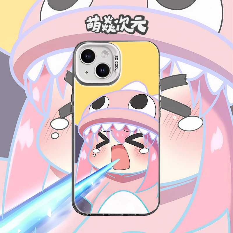 波奇酱线条反光适用苹果华为VIVO小米OPPO可爱二次元彩银手机壳