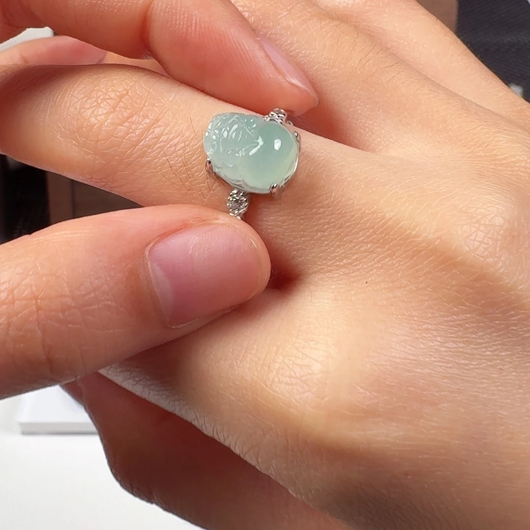 翡翠银S925镶嵌颈饰