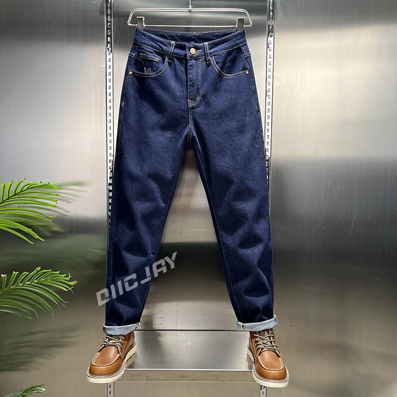 LILO男装秋冬新款潮流时尚工艺设计做旧水洗舒适百搭直筒牛仔裤男