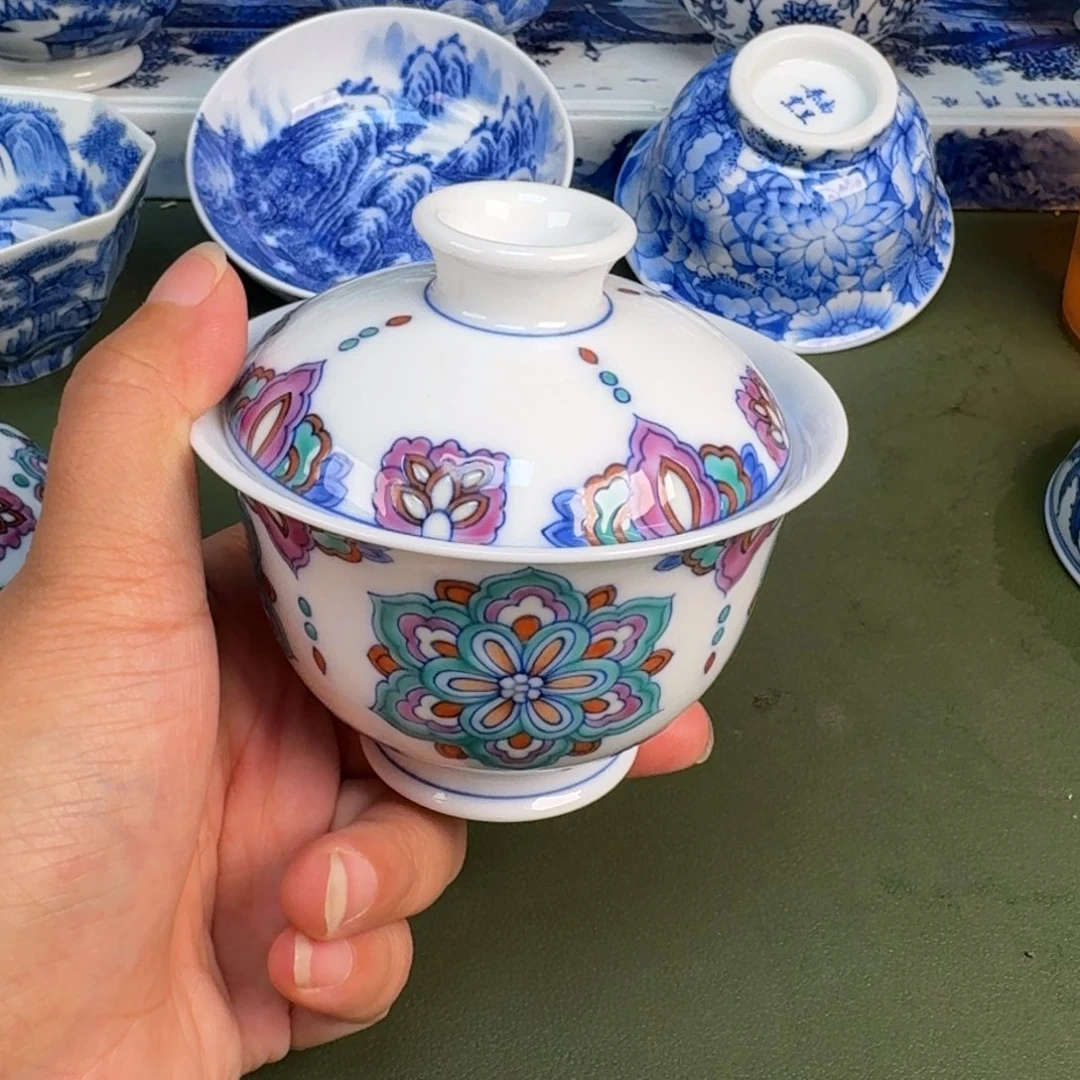 景德镇纯手绘茶具圆圆288