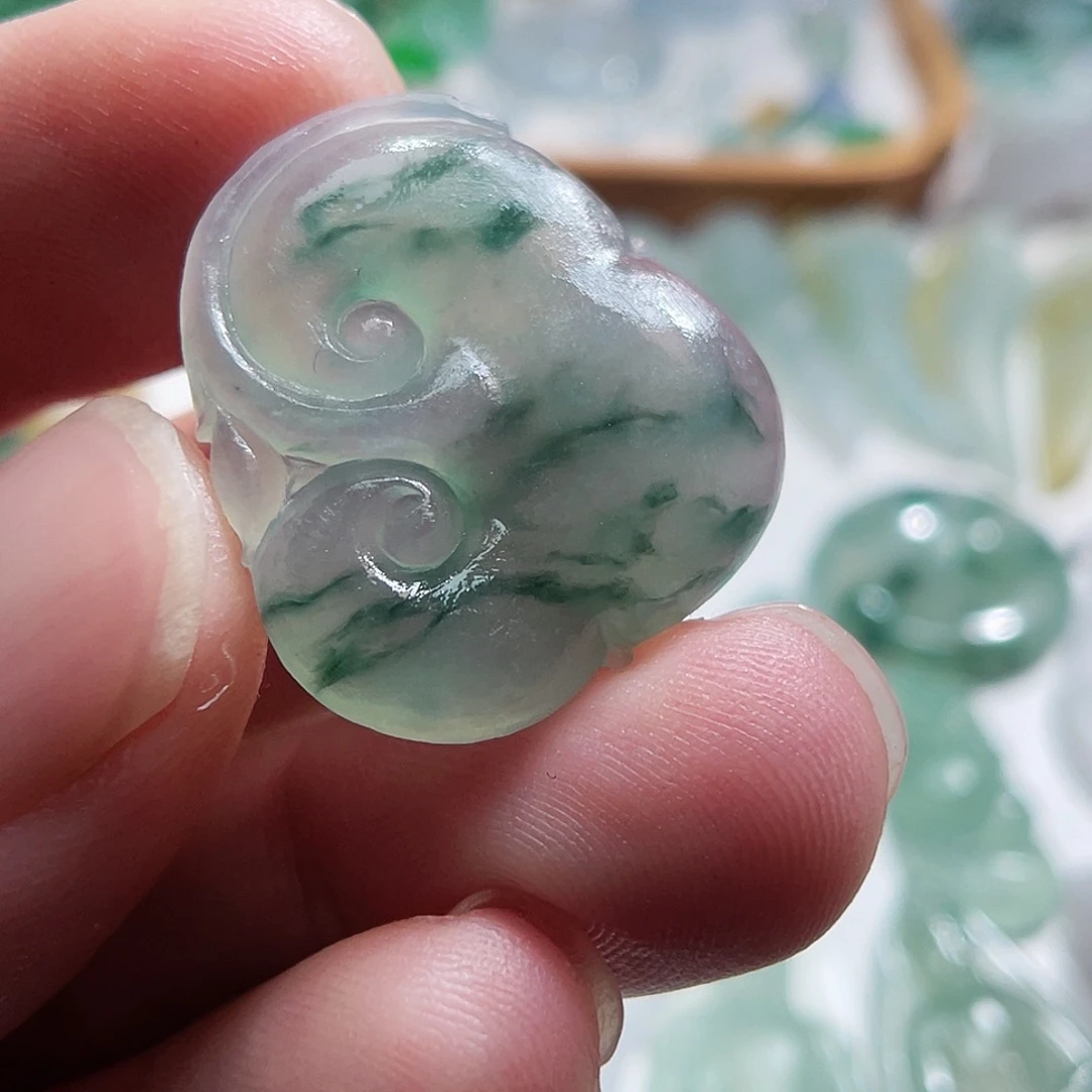 定制翡翠未镶嵌翡翠如意