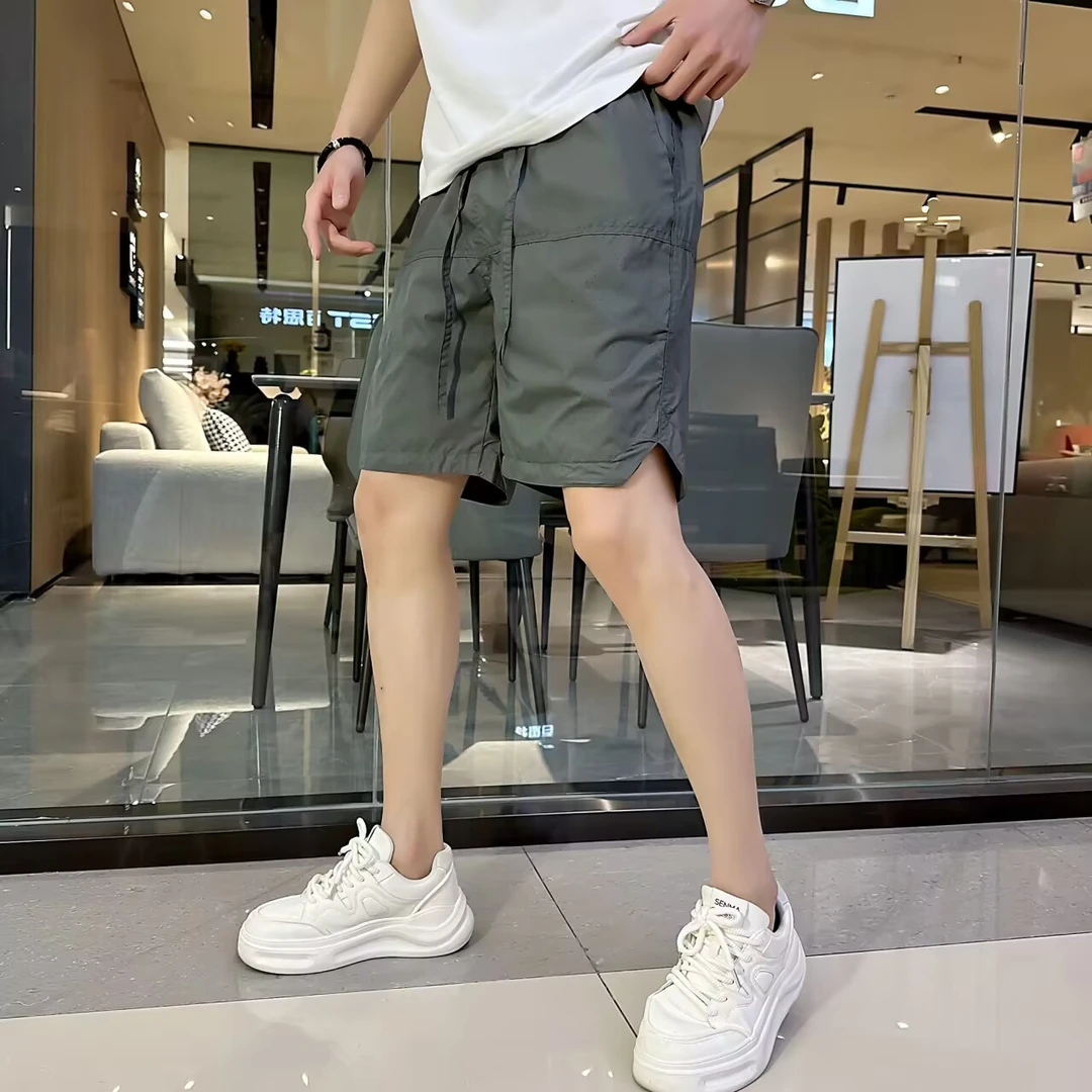 男士五分裤速干短裤时尚夏季透气男款沙滩裤韩版潮流百搭休闲短裤