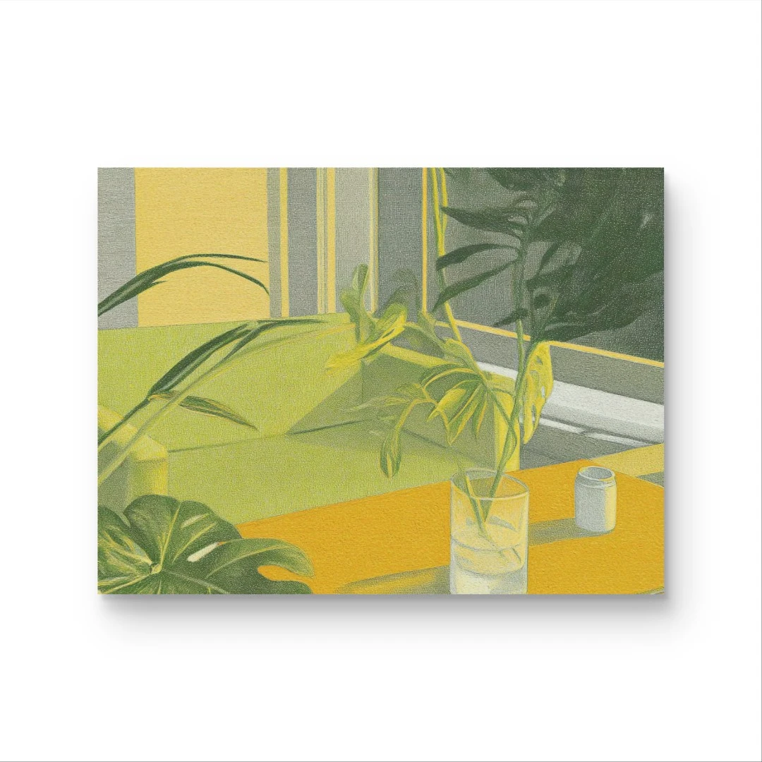 《静室绿植》原创手绘画/60x80cm/简约系列JY-63