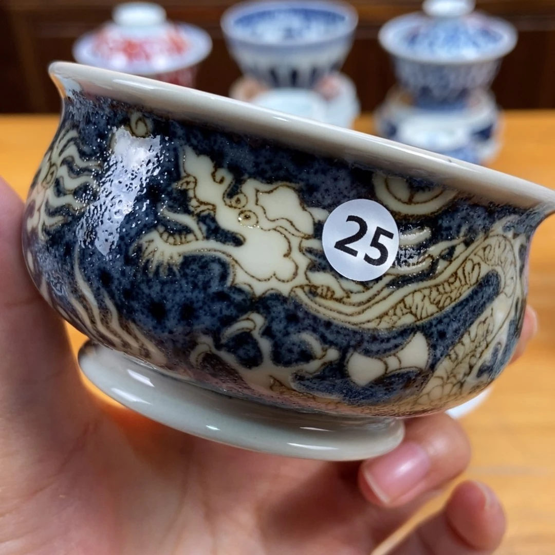 手绘现代茶具非古董