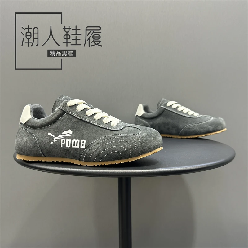潮牌男鞋2025秋季新款舒适百搭时尚板鞋男潮流低帮系带运动休闲鞋