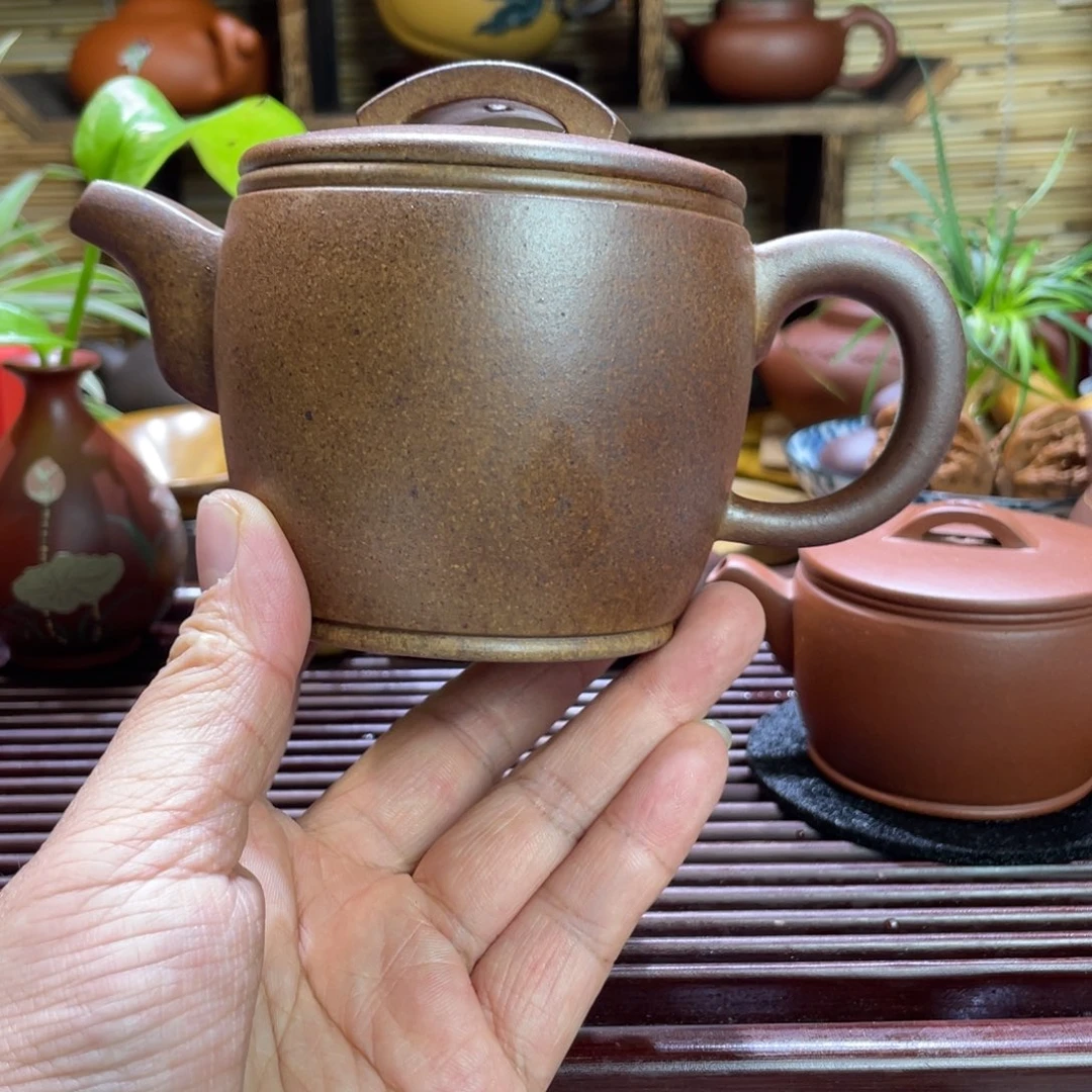 紫砂茶壶汉瓦柴烧220毫升
