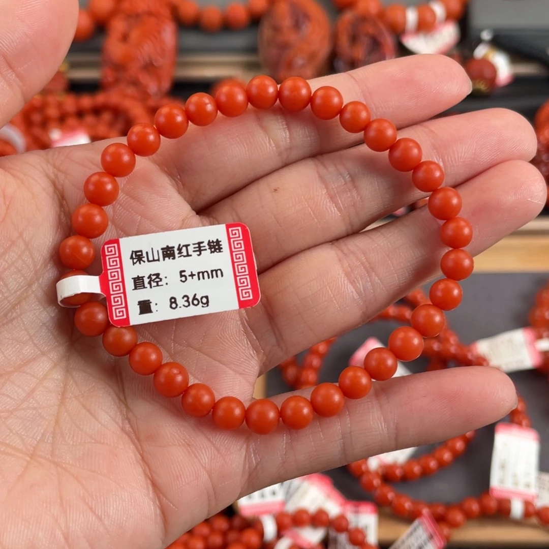 W***e南红玛瑙未镶嵌手串5➕