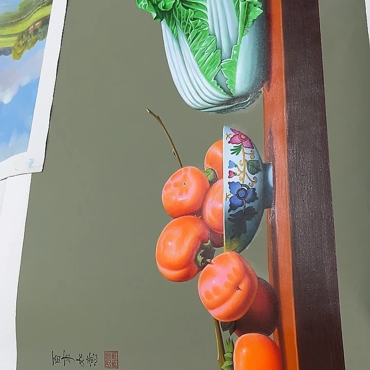 油画恭喜嘻嘻仔仔细细