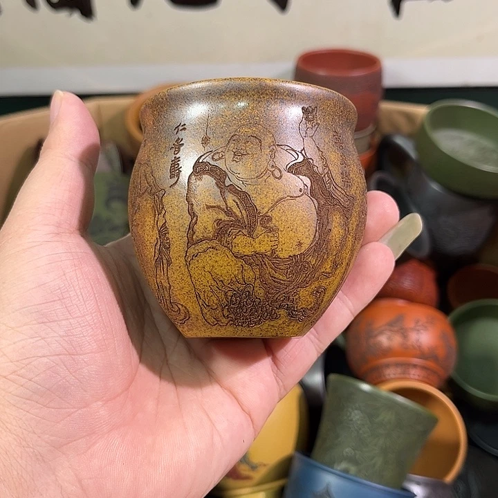 茶杯紫砂全手工紫砂主人杯