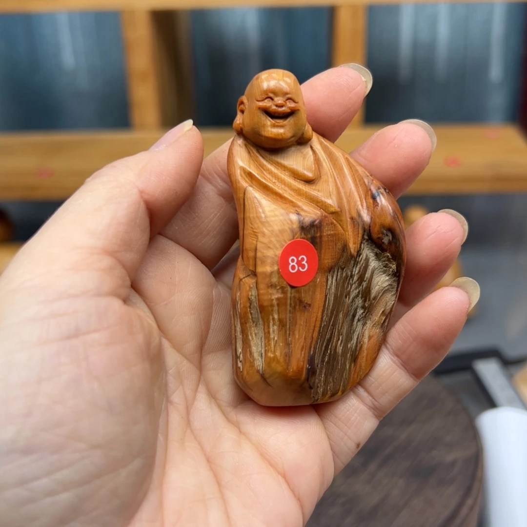 清***）木崖柏木摆件手把件，