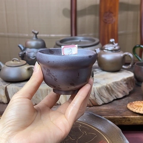 戬谷龙窑坭兴陶柴烧杯7