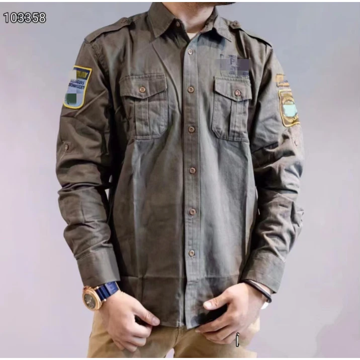 A60外贸YPL户外运动四季薄款耐磨长袖工装衬衣男时尚战术薄外套