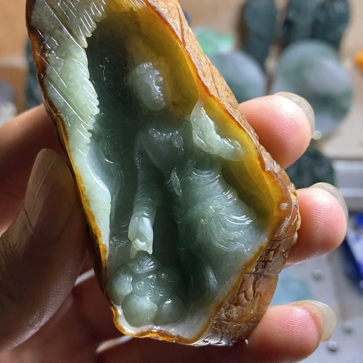 未镶嵌定制翡翠观音