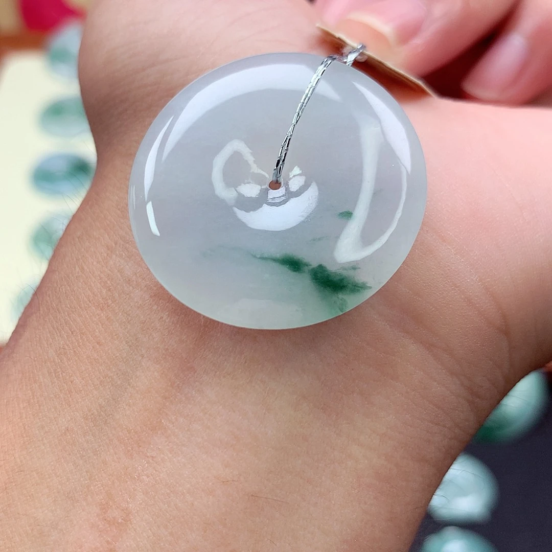 翡翠未镶嵌颈饰28 尺寸32.2-6