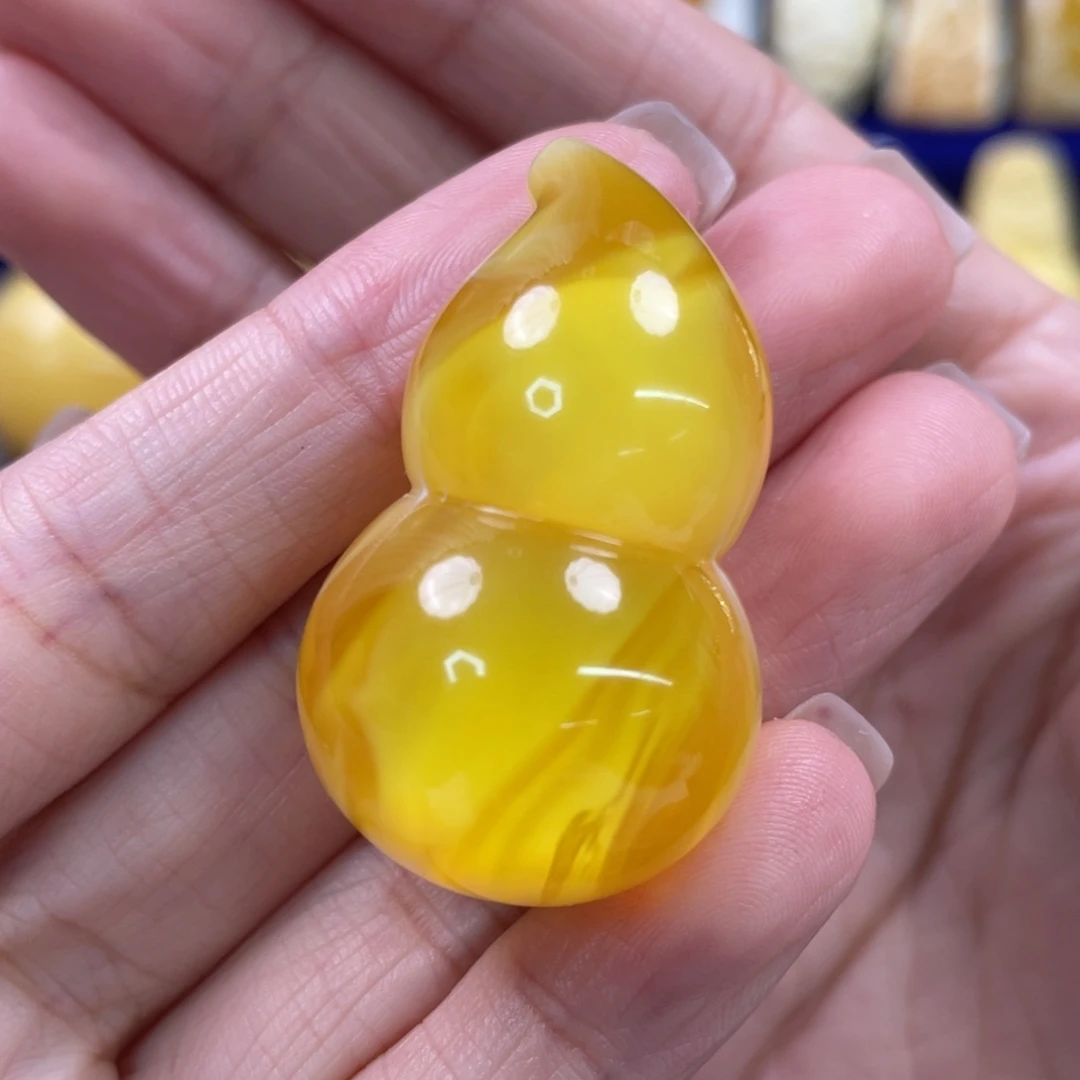 裸石蜜蜡未镶嵌琥珀蜜蜡葫芦吊坠
