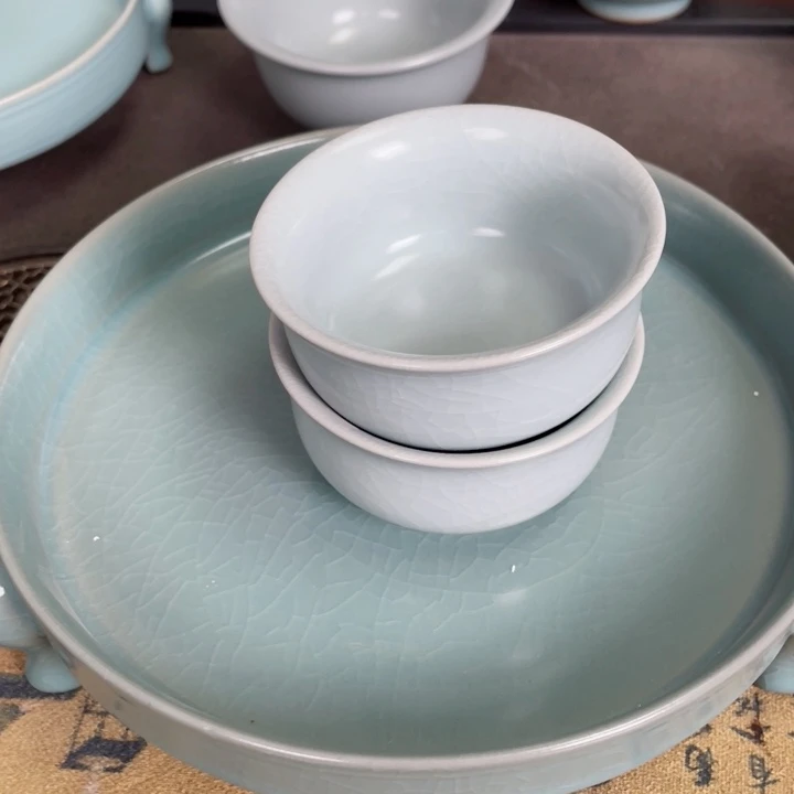 戒**得月白釉小客杯全品