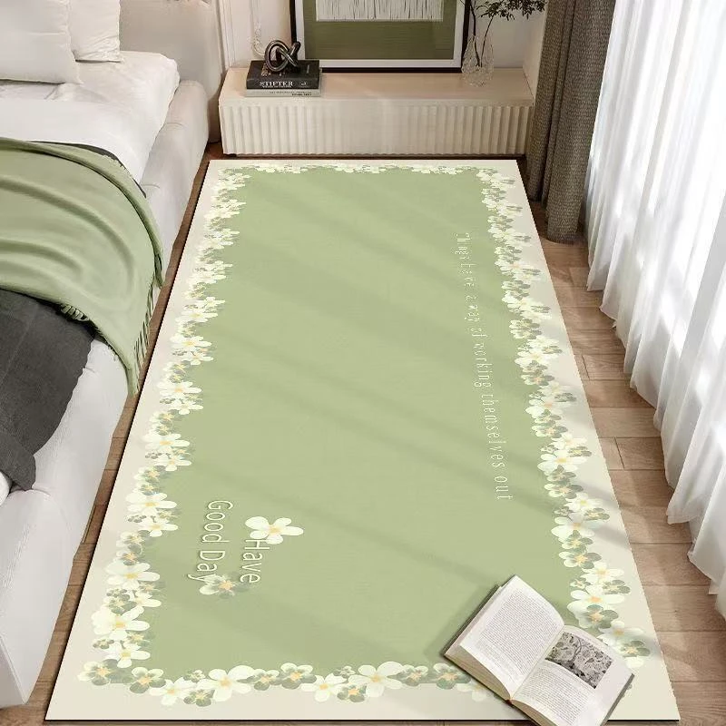 ins风卧室床边硅藻泥地毯家用防滑阳台飘窗垫进门客厅卧室吸水垫