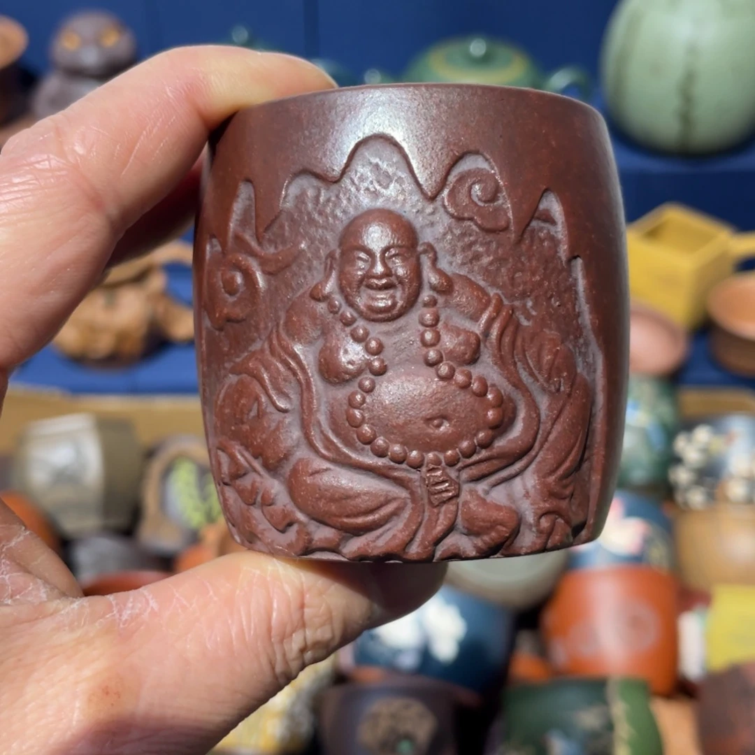 原矿紫砂手工主人杯