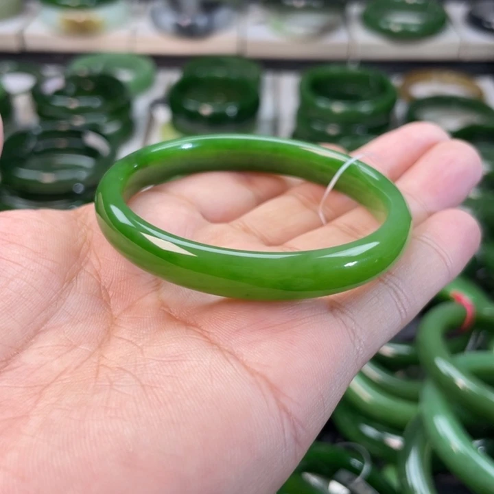 和田玉（碧玉）手镯未镶嵌W****你