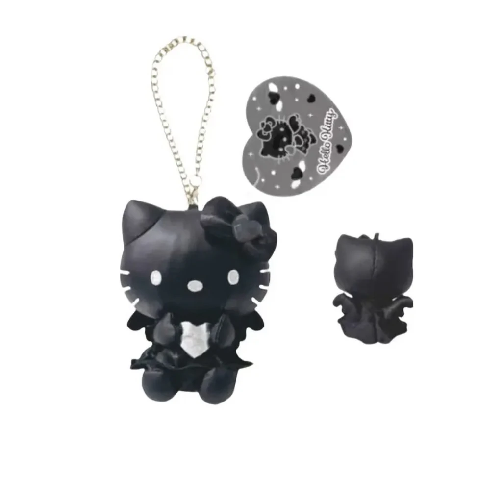 【日版正品】Nic限定黑色皮质kitty挂件