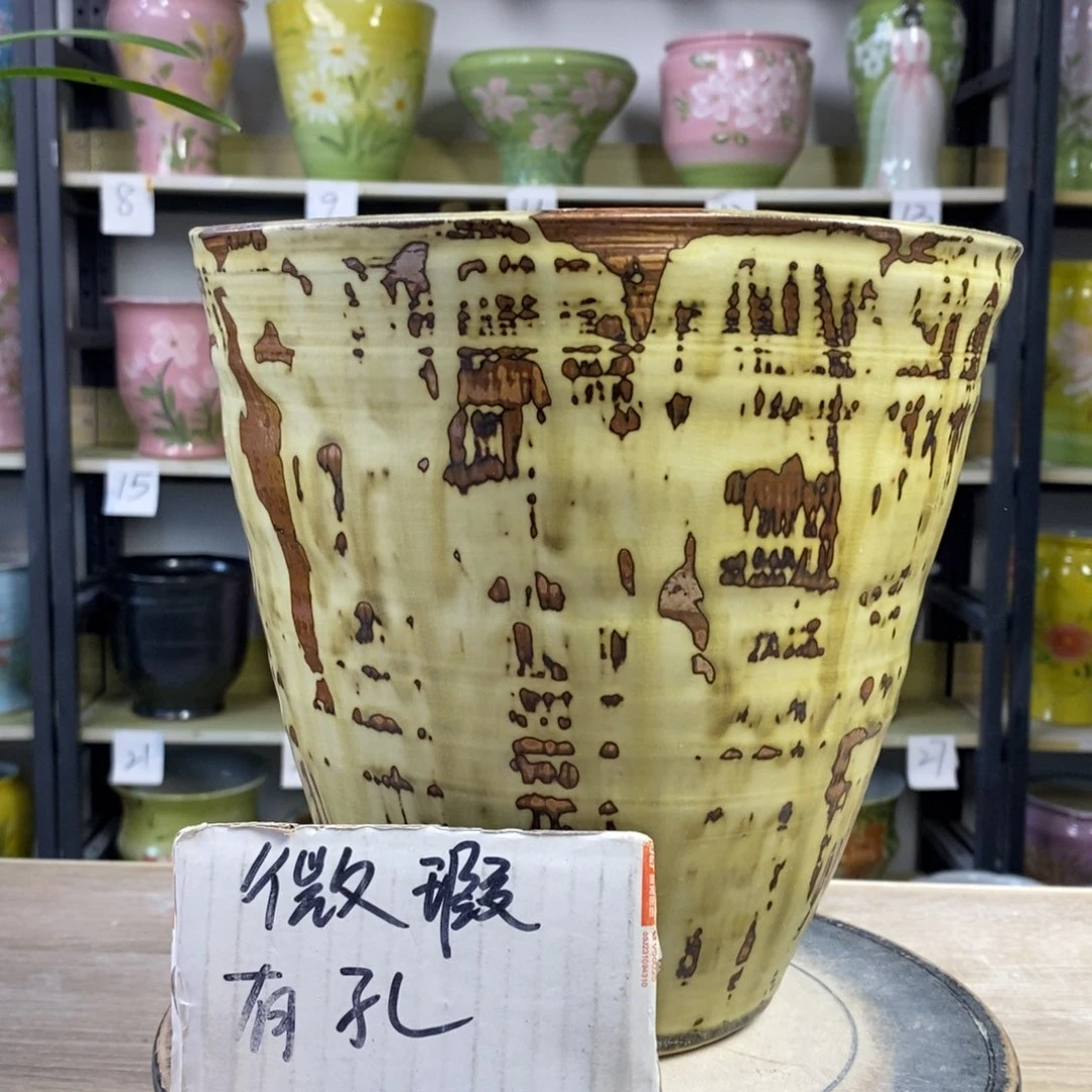 景德镇手工手绘陶瓷花盆