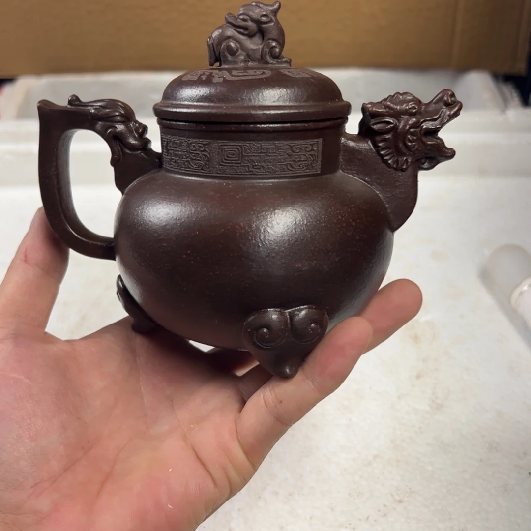 茶壶紫砂宜兴原矿紫砂壶350毫升容量