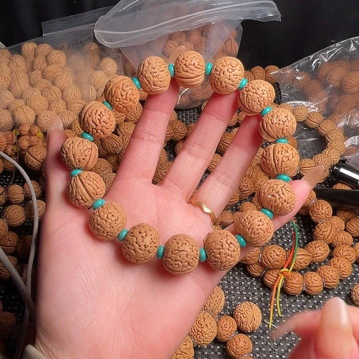 手串桃核桃核散籽和桃核手串