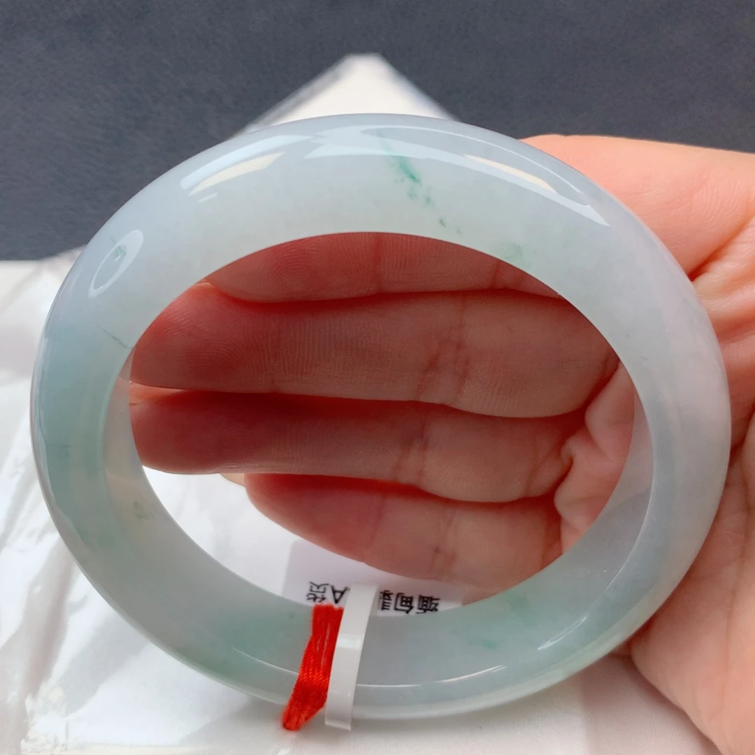 翡翠未镶嵌手镯58-59冰种飘花