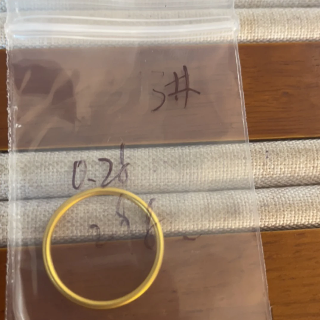 克重0.28 13号 古法素圈戒指 足金999