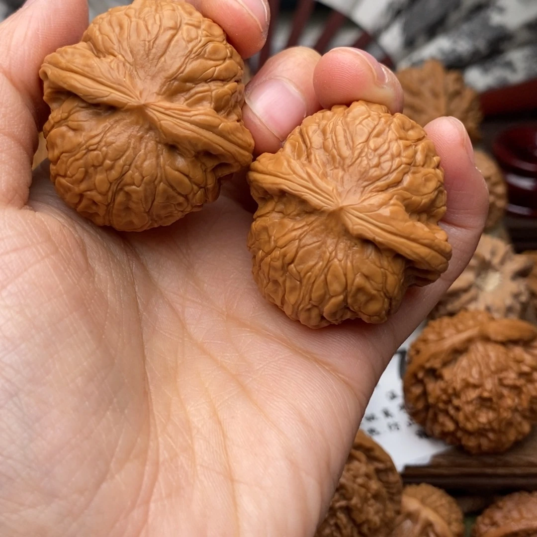 文玩核桃把件030号37乾隆磨盘