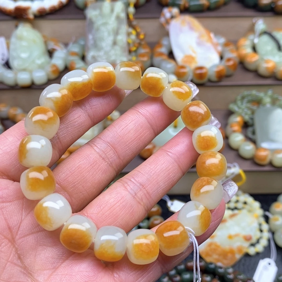 燕***赏透闪石质玉未镶嵌手串