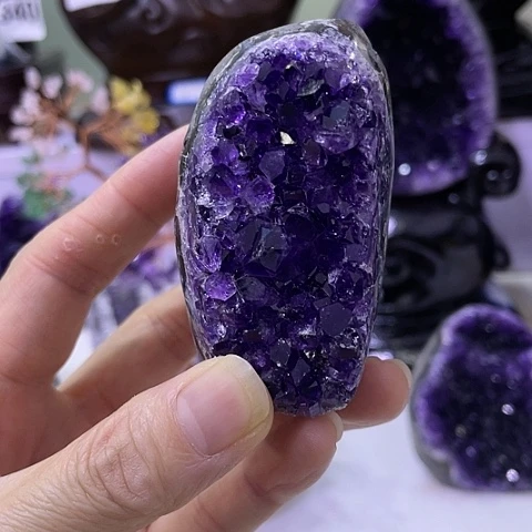 【闪购商品】未镶嵌珠宝半成品紫晶水晶