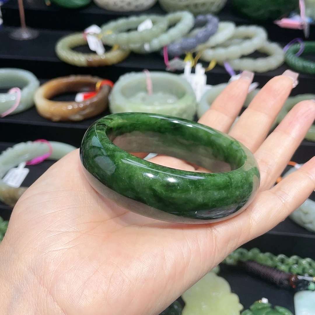 【闪购商品】和田玉手镯57圈口27未镶嵌