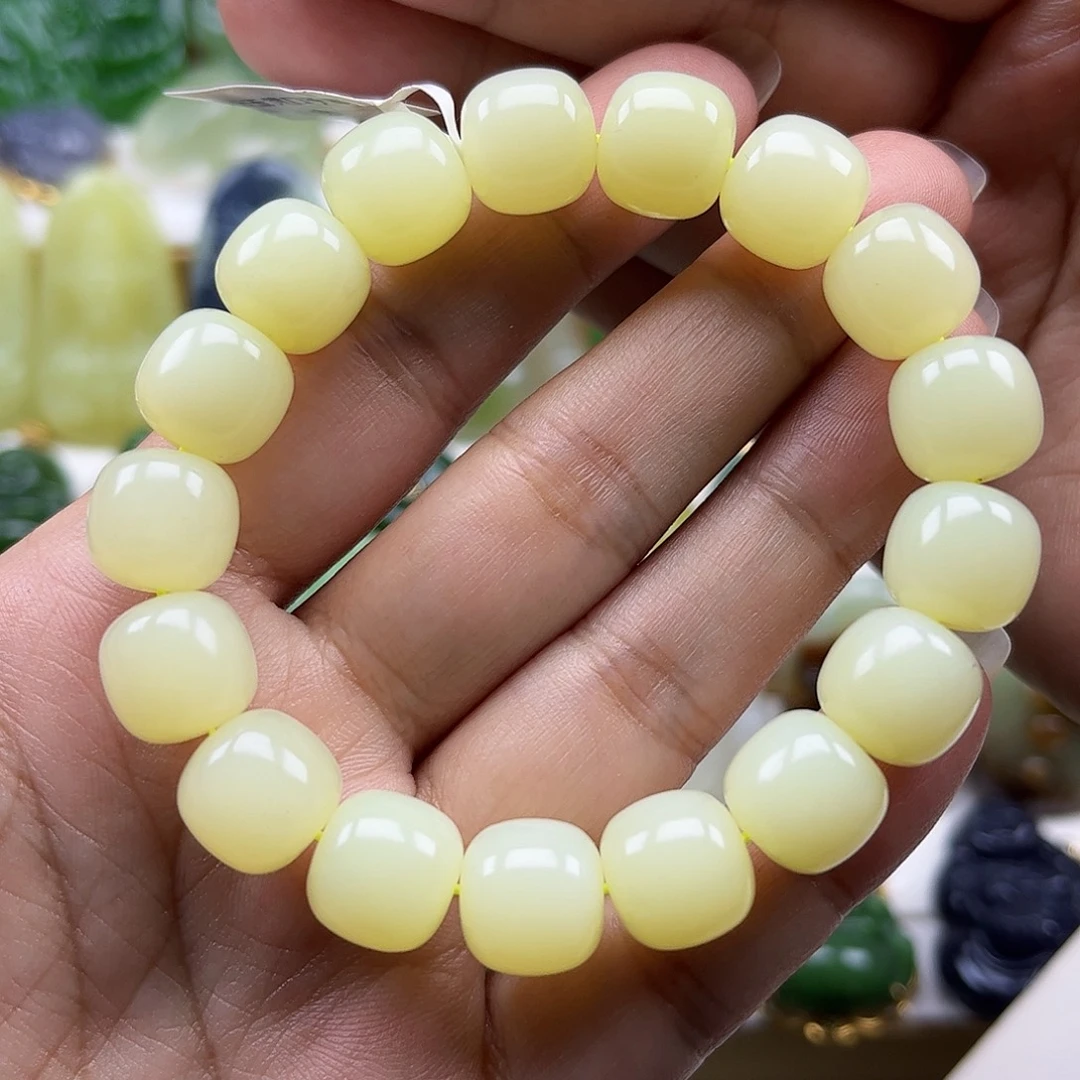 和田玉未镶嵌手串卡12