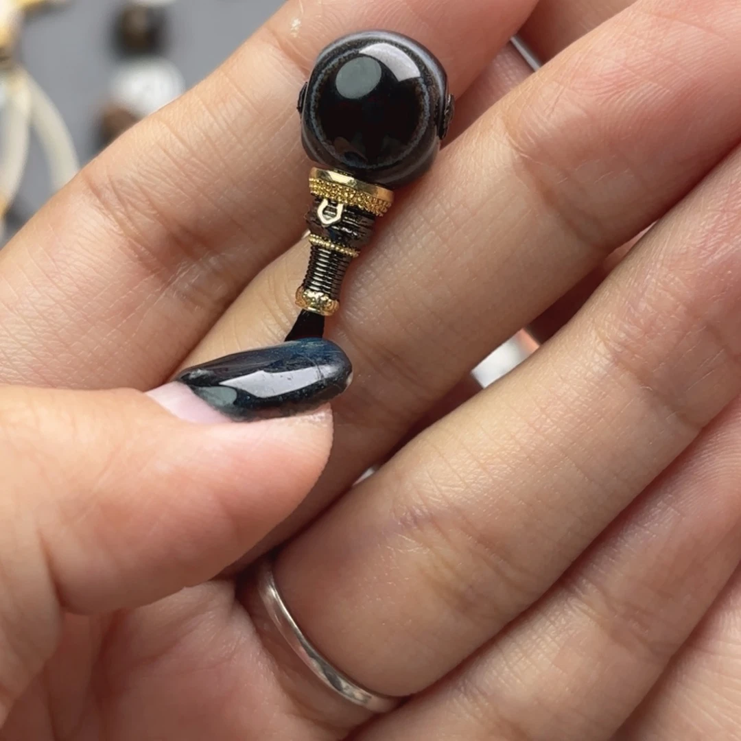 玛瑙/玉髓未镶嵌文玩配饰适配4-7mm的串