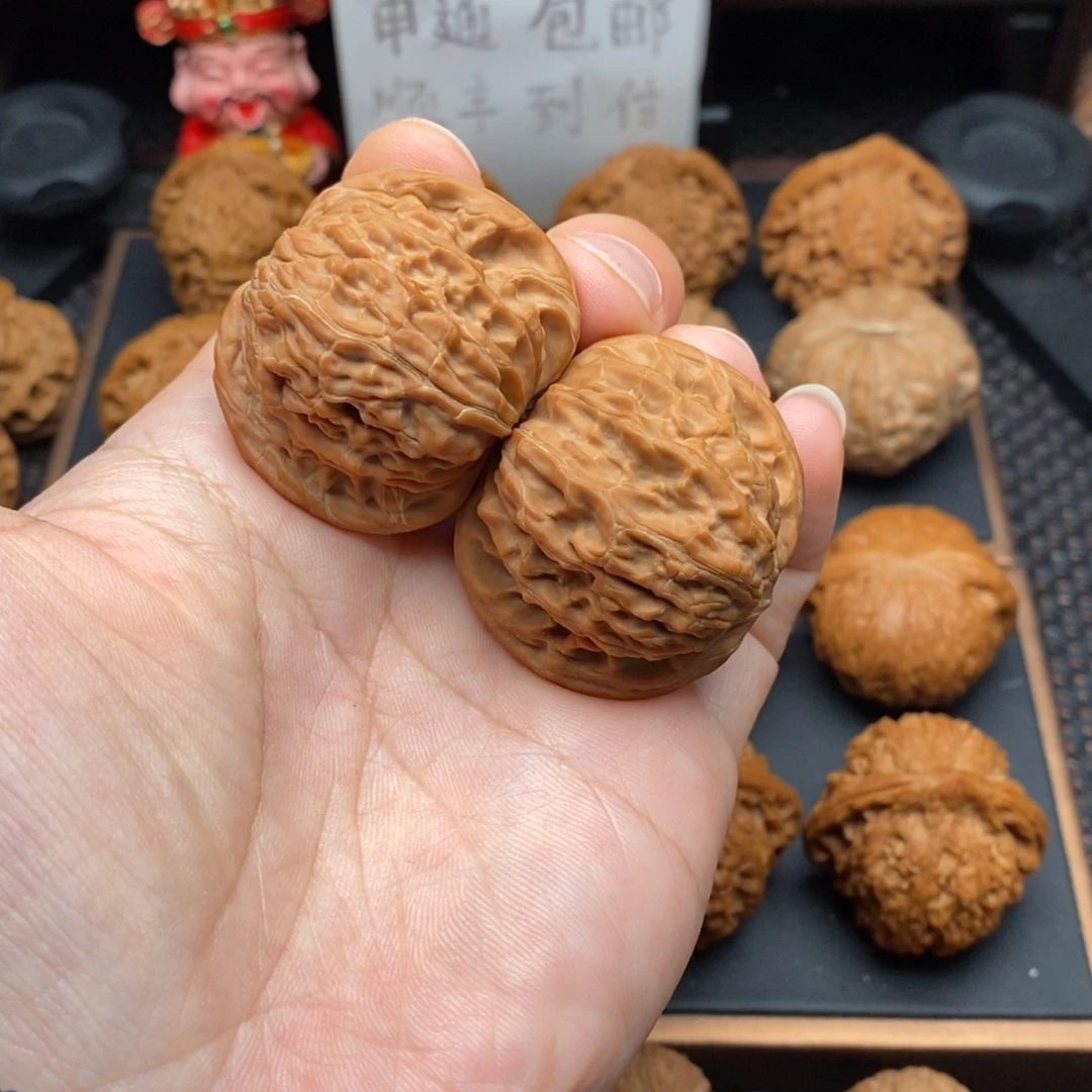 文玩核桃把件全品山地磨40.5尺